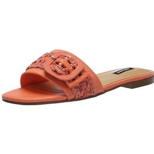 Nine West Hagleigh sandaal voor dames, oranje 800, 4 UK, Oranje 800, 37 EU