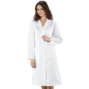 fratelliditalia.org Damesjas, wit, puur katoen, laboratorium, apotheker, kruidengeneeskunde