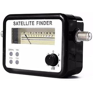 Satellietzoeker, digitale satellietsignaalzoeker, Draagbare digitale LCD-satellietzoeker Signaalsterktemeter Sky Dish Freesat 950-2150MHz voor het aanpassen van satelliet-tv-dis(White)