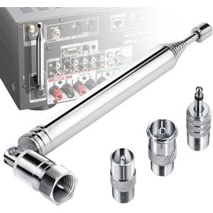 Ancable - DAB FM-antenne - Staafantenne - Voor Radio-ontvangst 75 Ohm - Voor Stereo-installatie