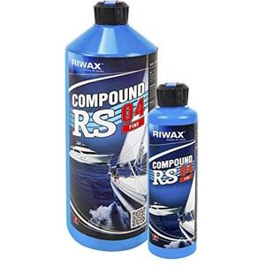 RIWAX RS 04 Compound Fine / Voor het polijsten van verweerde of matte gelcoat of epoxyhars | 0,25 l | Ook voor lichte krassen