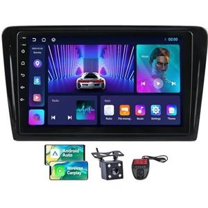 Voor Volkswagen Santana 2013-2017 Android 13 Carplay Autoradio, 9 inch Scherm Radio Wireless Android Auto BT 5.0 Handsfree 4G WiFi FM/RDS/DAB+ Radio HiFi Achteruitkijkcamera + DVR(NF-2)