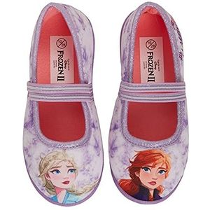 Disney Meisjes Bevroren 2 Slippers Elsa Anna Ballet Pumps Kids Slipper Slip Op Huis Schoenen, Blauw, 27 EU