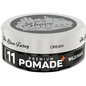 The Shave Factory Premium Pomade - Professionele Haarstyling voor Mannen met Langdurige Hold, Glans en Controle - Professionele Barbers, Kapperskwaliteit 150ML (11 Wild Mane)