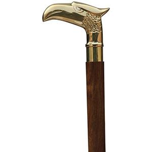 Opruiming Items SALE - Retro Walking Stick Geschenken - Eagle Walking Stick 37"" - SouvNear Premium Kwaliteit Eagle Head Houten Riet Wandelstok voor Mannen en Vrouwen - Stokken en Wandelstokken met Metalen Messing Handvat Symbool van Kracht en Kracht