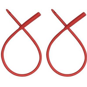 PE Premium Enema Red Latex katheter 20FR - 2 stuks flexibele rubberen slang voor klysma's en dikke darmreiniging met gratis slangconnector. Aanbevolen voor koffieklysma's, Gerson-therapie, reiniging
