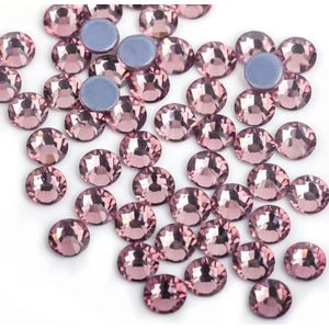 Lavendel Paars/Paars Fluwelen Ijzer Op Steentjes/Hot fix Kristal Steentjes Strass Nail Art Naaien & Stof Decoretie-Licht Amethist-SS20 1440 stks