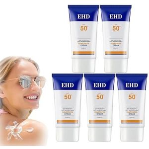 Ehd Sunscreen, EHD Sunscreen Cream, Ehd Sunscreen Spf 50, Sunscreen For Face, Face Sunscreen Moisturizer, Daily Uv Defense Sunscreen, No Sticky Feeling (Color : 5pcs)
