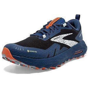Brooks Heren Cascadia 17 GTX Sneaker, zwart/blauw/voetzoeker, 13 UK, Zwart Blauw Voetzoeker, 48.5 EU