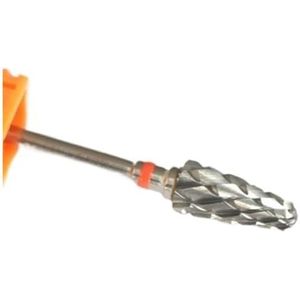 HQABCUTR 3/32"" linkshandige nagelboorbits, hardmetalen kegel, elektrische manicure-instrumenten