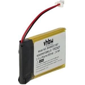 vhbw 1 x accu compatibel met Sena SF1, SMH-20S, 10S, SMH-10S, 20S, SF2, SF3 draadloze headset hoofdtelefoon (650 mAh, 3,7 V, Li-polymeer)