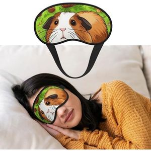 Glimlachend oogmasker om te slapen, zachte satijnen slaapschaduwhoes, blinddoek met elastische band, reizen, dutje, verduisterende oogschaduwhoes voor vrouwen en mannen