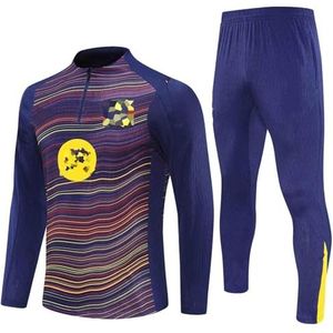 2324-2526 Voetbal trainingspak Heren Jersey shirt Trainingspak Wintervoetbal Sportkleding voetbalclub Lange mouwen ademend Sport opleiding Running Suit Jogging Kostuum,I,L
