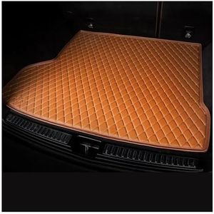 Kofferbakbeschermer Lederen Kofferbakmatten Voor Hyundai Voor Creta Voor Ix25 2015 2016 2017 2018 2019 Anti-vuil Beschermbak Bagageruimtebekleding Accessoires Auto Kofferbakmatten(Bruin)