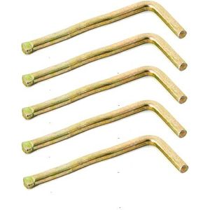 BW 5 x borgpen voor brandstofjerrycan, metalen jerrycan, 5 stuks, Made in Europe