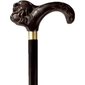 mobiliteitshulpmiddel, Wandelstok met gesneden draak-/fenikskop for mannen en vrouwen, Omic houten wandelstok, antislip voetpad(B,90Cm(Use Height 170 175Cm))