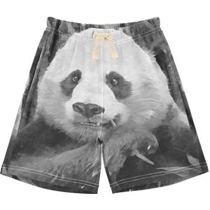 Anantty Jongens Shorts Aquarel Panda Print Unisex Peuters en Baby's Katoen Shorts Casual Zomer Sport Shorts, Meerkleurig, 4 jaar
