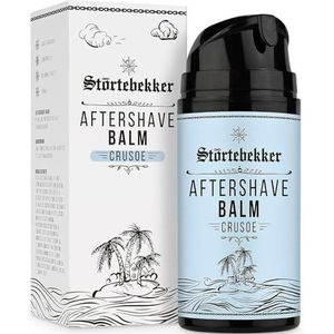 Störtebekker® Premium aftershave balsem voor heren (rusoe-geur) - tegen huidirritaties, scheerbrand - huidverzorging na het scheren - aangename geur - mannen aftershave balsem - Made in Germany