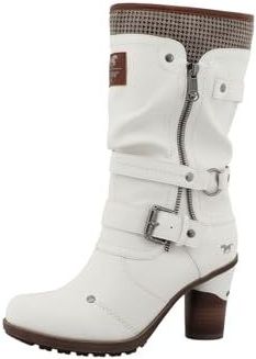 Mustang - Palma - Winterlaarzen - Wit - Korte laars met Verwarmende Textifutter