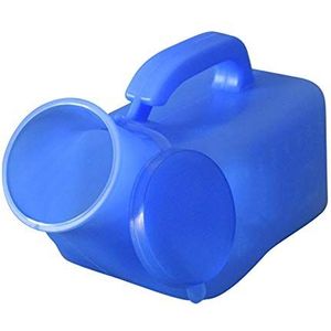 Urinebeker, Urinoir for mannen, 1000 ml fles met schroefdeksel, lekvrije reisurinecontainer, blauw