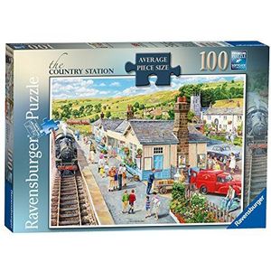 Ravensburger The Country Station 100-delige puzzel met extra grote stukken voor volwassenen en kinderen vanaf 10 jaar