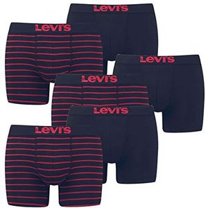 Levi's Pack van 6 Mannen Vintage Stripe YD B Boxer Korte Boxershorts Onderbroek Broek Ondergoed - - XL