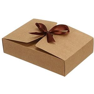 Feestbenodigdheden Bruiloft Cake Lint Pakket Doos Doos Doos Geschenkdoos Craft Box (21 × 14 × 5 cm, primair)