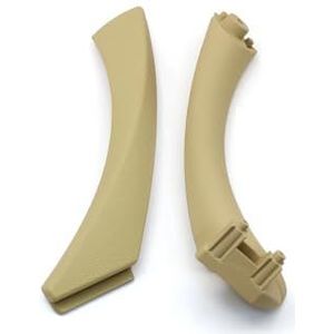 Auto Binnen Interieur Deurgrepen Auto-interieurdeurgreep Met Binnenbekleding Voor BMW Voor 3-serie E90 E91 E92 316i 318i 320i 325i 328i Links Rechts(Beige Left)