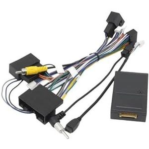 Voor F&ord Voor Mustang 2015 2016 2017 2018 9 Inch Auto Fascia Frame Adapter Canbus Box Radio Dashboard Montage Paneel Kit Frontplaat Auto Fascia Radio Paneel(Cable canbus 1)