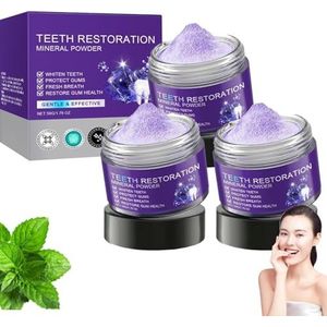 3 Stukken Tand Herstel Mineraal Poeder, Tandheelkundige Bleekmiddel, Effectief in Het Versterken van Tanden en Tandvlees