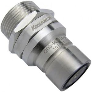 Koolance QD3 No-Spill snelsluiting, Schott Male, 1/4 inch