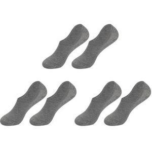 YIJIANUO Mannen Sokken Lente Zomer Antislip Siliconen Onzichtbare Katoenen Sokken Mannelijke Ademend Korte Sok Enkel Sok Casual Sox, Grijs, 10PAIRS