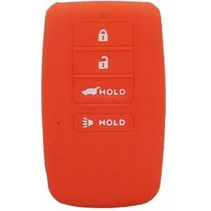 Afstandsbediening Autosleutel Siliconen Hoes Case voor Acura ILX TLX RLX RDX MDX TS-Red
