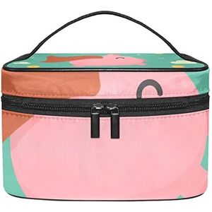 Make-up Organizer Bag, Reizen Make-up Tas Organizer Case Draagbare Cosmetische Tas voor Vrouwen en Meisjes Toiletartikelen Roze Varken Mannen Coin Cloud Blauw, Meerkleurig, 22.5x15x13.8cm/8.9x5.9x5.4in