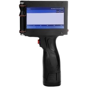 Handheld Printer 12,7 Mm Labelprinter 4,3 Inch Touchscreen Handheld Inkjetprinter 600 DPI Hoge Precisie Afdrukken QR-bar Batchcode Datumnummer Efficiënt Helderheid