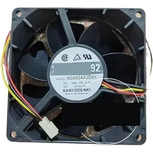 Voor SANYO voor DENKI 9G0924A2D01 DC 24V 0.3A 90x90x32mm 3-draads serverkoelventilator