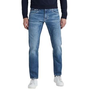 PME Legend Heren Jeans Commander 3.0 - Relaxed Fit - Blauw - True Blue Mid, True Blue Mid Tbm, 33W / 32L
