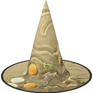 EdWal Boeiende Halloween-hoed: griezelige heks en tovenaarsput, voor Halloween-feestdecoratie - zeester met palmbomen