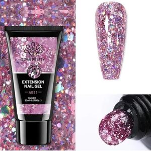 Born Pretty - Polygel - 30 ml - Polygel producten - Polygel wit - Polygel roze - Polygel glitter - Polygel nude - Extension gel - Builder gel (BP11, 30 ml)