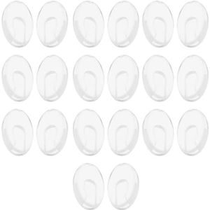 ECSiNG 10 paar invoegen neuskussentjes bril neuspads vervanging deel siliconen bril neusbeschermers compatibel met silhouet randloze bril brillen