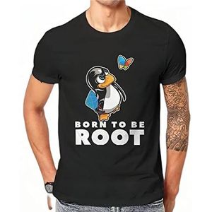 Linux Operating System Tux Penguin Man TShirt Butterfly Killer Illustration Fashion T Shirt Harajuku Streetwear Hipster