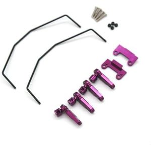 Wltoys 144001 144010 124016 124018 124007 124017 124019 RC afstandsbediening auto Metalen upgrade accessoires Stabilisatorstang set(PURPLE)