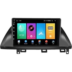 Dubbele DIN Android 14 autoradio voor Honda Odyssey 2005-2010 9 Duim QLED Touch screen-met Draadloze Carplay Android Auto GPS navigatie 4G WiFi Stuurwielbediening achteruitrijcamera(P3 WIFI 4-Core 2G+