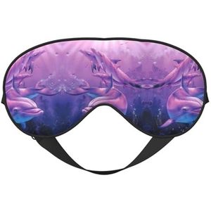 Dolfijnen Kunst Slaap Eye Mas Bijgewerkt Ontwerp Licht Blokkerende Night Eye Blinder Mannen Vrouwen Shift Werk Reizen