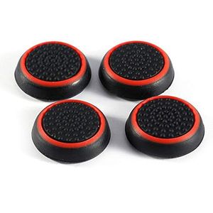 Cover 4 Stuks Vervanging Siliconen Controller Thumb Stick Grip Cover Joystick Voor PS3 Thumb Stick Cover(rood)