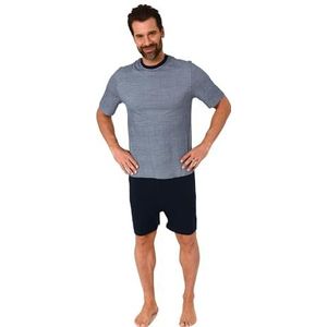 Normann Care 171 90 431 heren-onderhoudsshirt, korte mouwen, eendelig met ritssluiting op rug en been