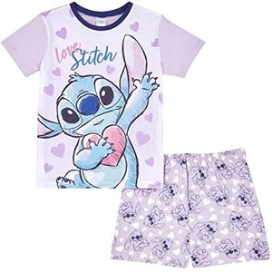 Disney Lilo and Stitch Meisjes Pyjama's Korte PJ's, leeftijd 5 tot 15 jaar oud, Lila, 11-12 jaar