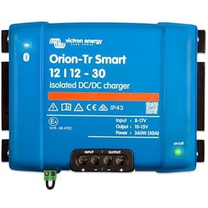 Victron Energy Orion-Tr Smart 12/12-Volt 30 Amp 360 Watt DC-DC Laadbooster, geïsoleerd (Bluetooth)