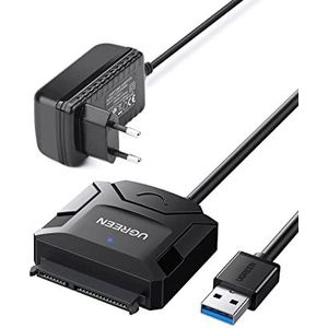 UGREEN USB 3.0 naar 2.5/3.5 Inch SATA Harde Schijf Adapter HDD SSD Ondersteuning UASP TRIM met Extra 12V 2A Voeding