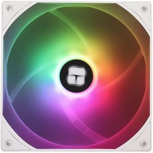 Thermalright TL-C14CW-S CPU-ventilator, hoge snelheid 1500 rpm, 14 cm stille PWM-ventilator, computerbehuizing ventilator (wit)